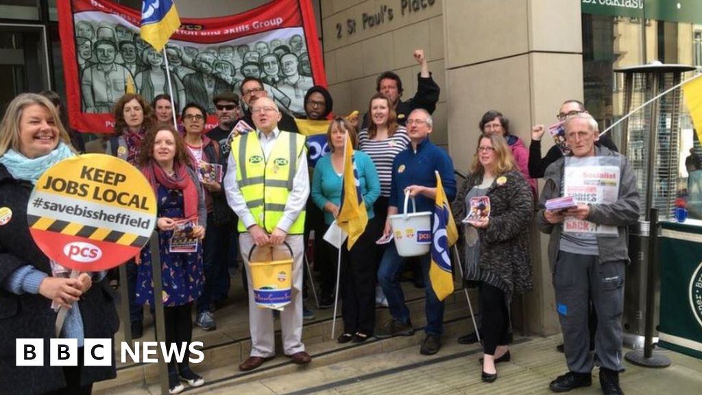 Civil servants strike over Sheffield BIS office closure - BBC News