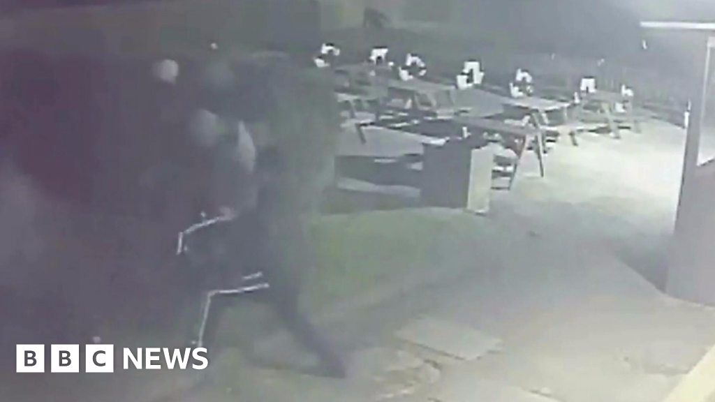 Cctv Captures Man Being Chased And Attacked By Gang With Machete Bbc News 