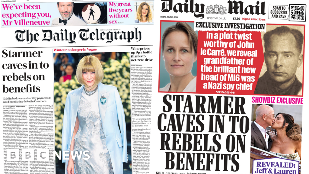 The Papers: 'Starmer caves in' and 'Wintour no longer in Vogue'