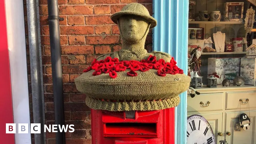 bbc.co.uk - Jude Winter - Syston Knitting Banxy 'sad' over solar postbox plans - BBC News