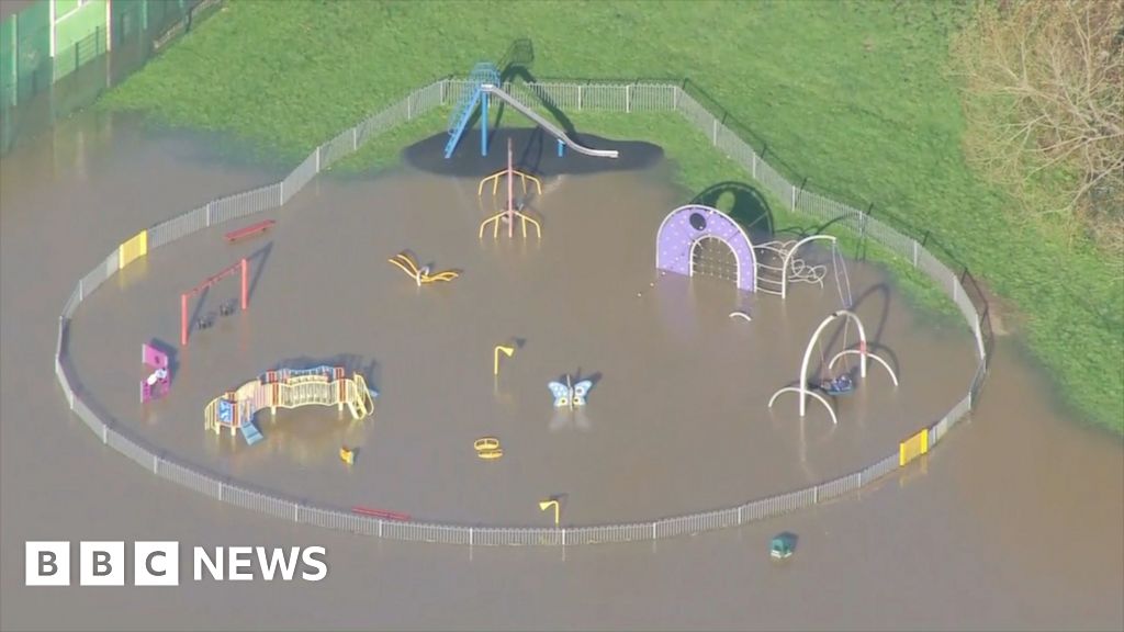 Wiltshire town submerged in Storm Bert flood water