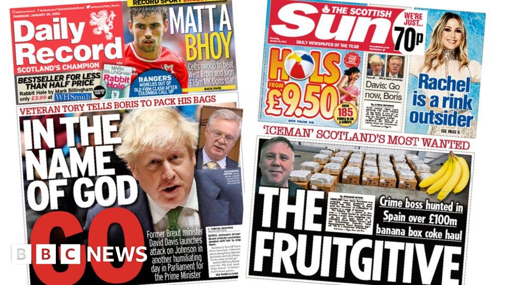 Scotland's papers: 'In the name of God go' and hunt for 'fruitgitive ...