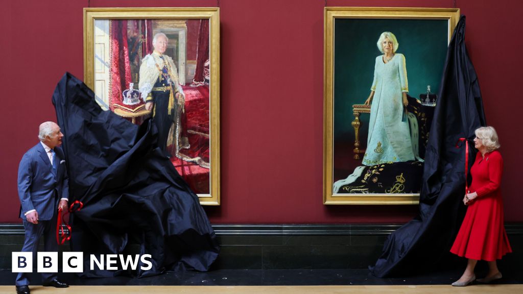 King And Queen Unveil Coronation Portraits At National Gallery