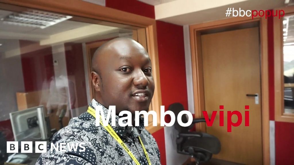 BBC Pop Up Swahili slang tips for Obama in Kenya BBC News