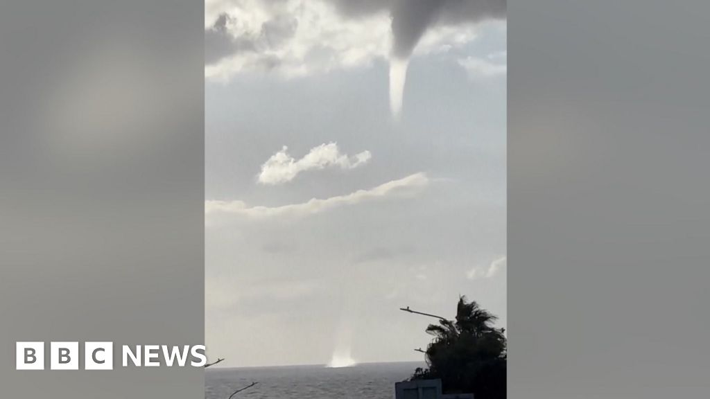 Waterspout spotted after Storm Byron hits Cyprus