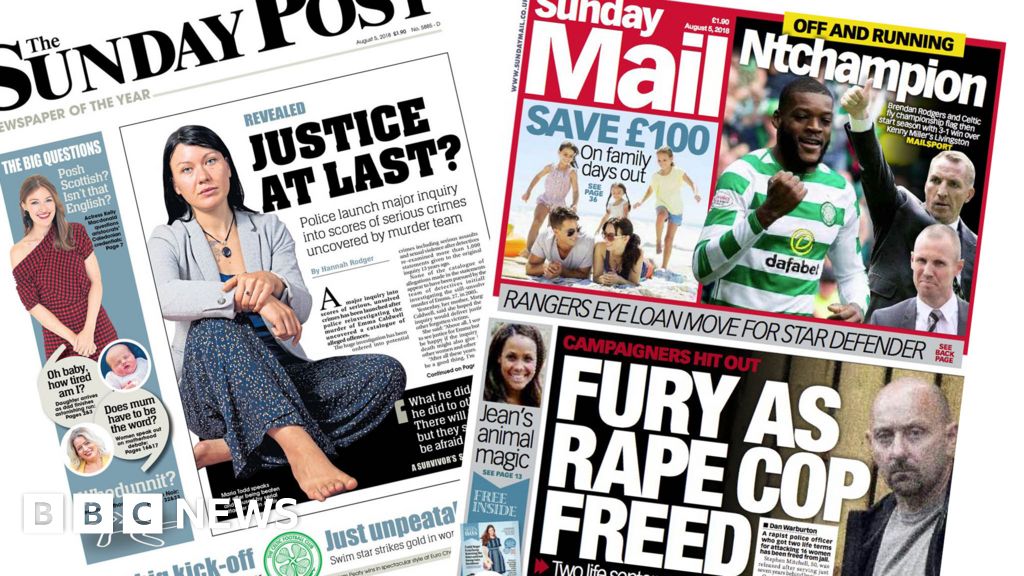 Scotland's Papers: Caldwell Police Probe New Crime Leads - BBC News