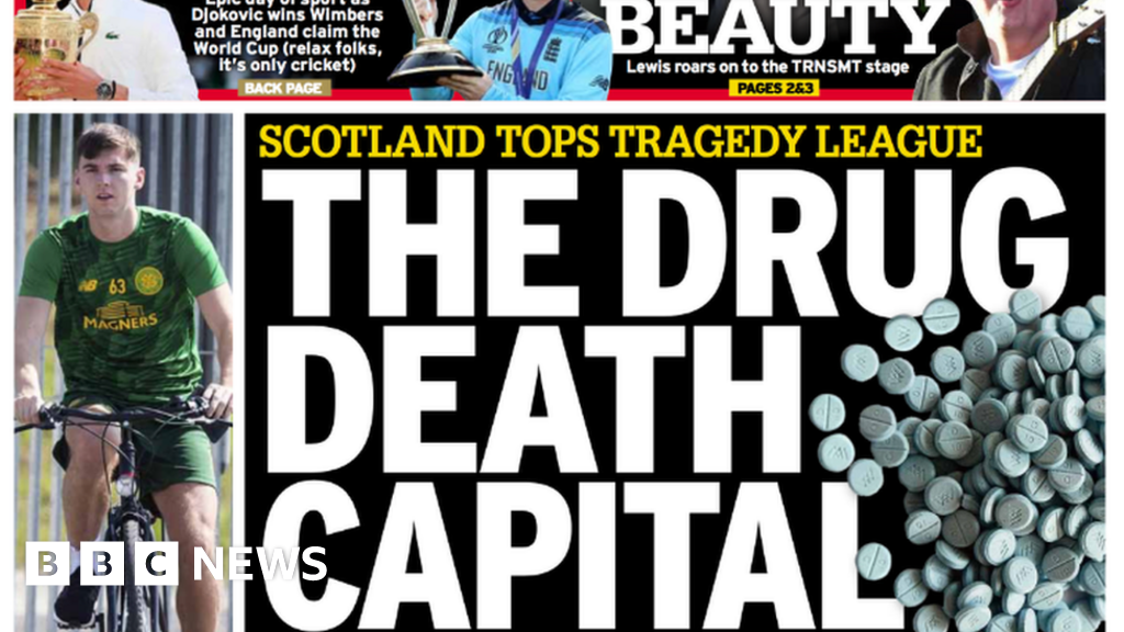 Scotlands Papers Drug Death Capital Of The World Bbc News