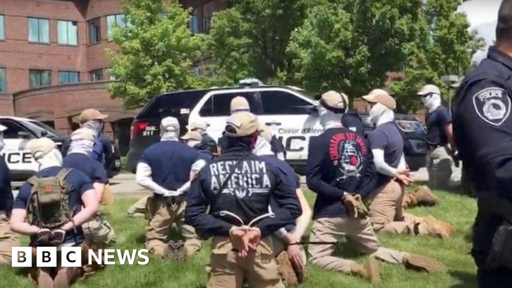 US white supremacists arrested at Idaho pride event - police