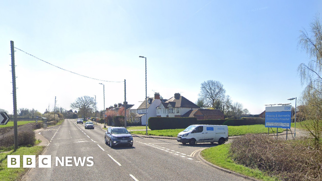 Hinckley crash Motorcyclist killed in crash outside hospital BBC News