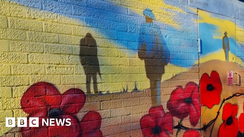 Swastika graffiti removed from Remembrance mural in Essex