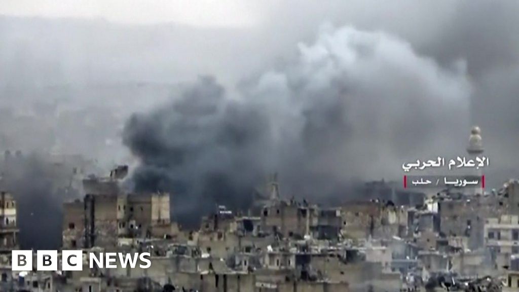 Aleppo under bombardment BBC News