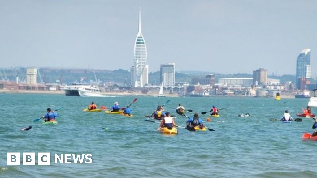 Solent swim for motor neurone charity BBC News