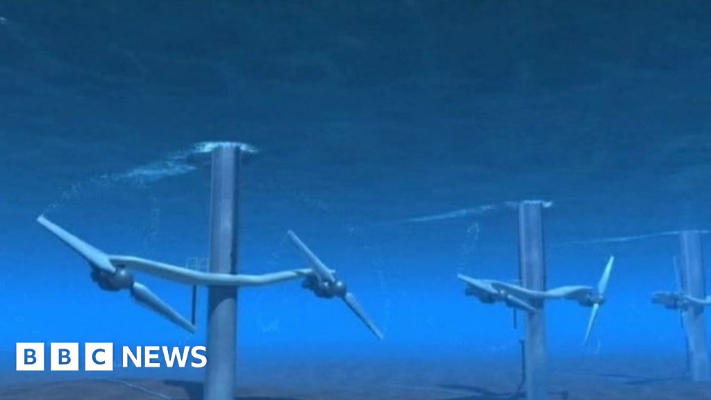 Isle of Wight tidal energy turbine farm approved - BBC News