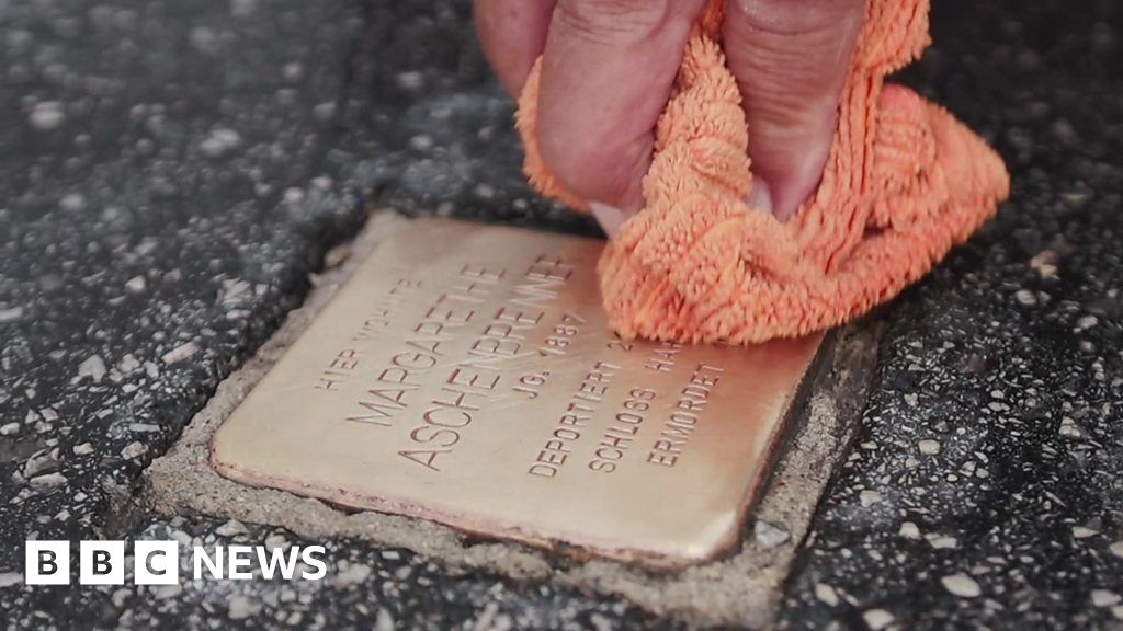 This Man Is Cleaning All 388 Holocaust Plaques In His City - BBC News