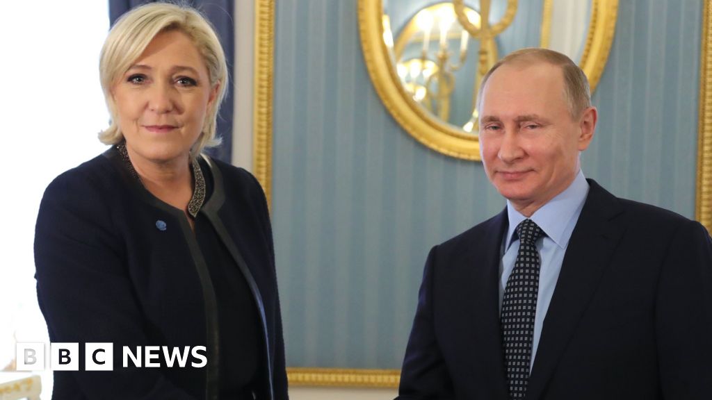 Frances Marine Le Pen Urges End To Russia Sanctions Bbc News 