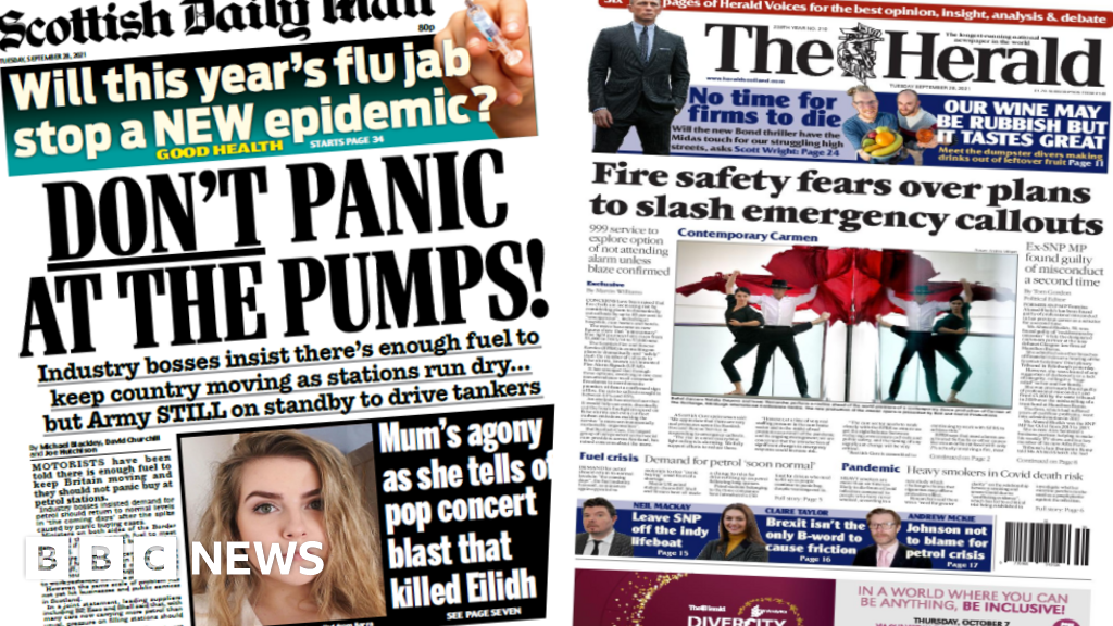 Scotland's Papers: 'Don't Panic At The Pumps' And 999 Fire Cut Plan ...