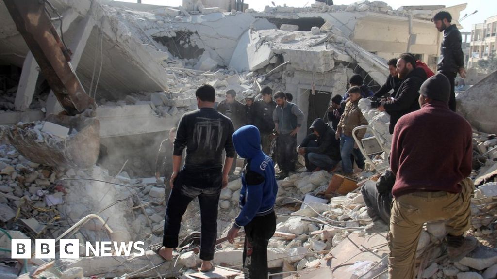 Syria Conflict Rebel Held Idlib Hit By Deadly Air Strikes Bbc News