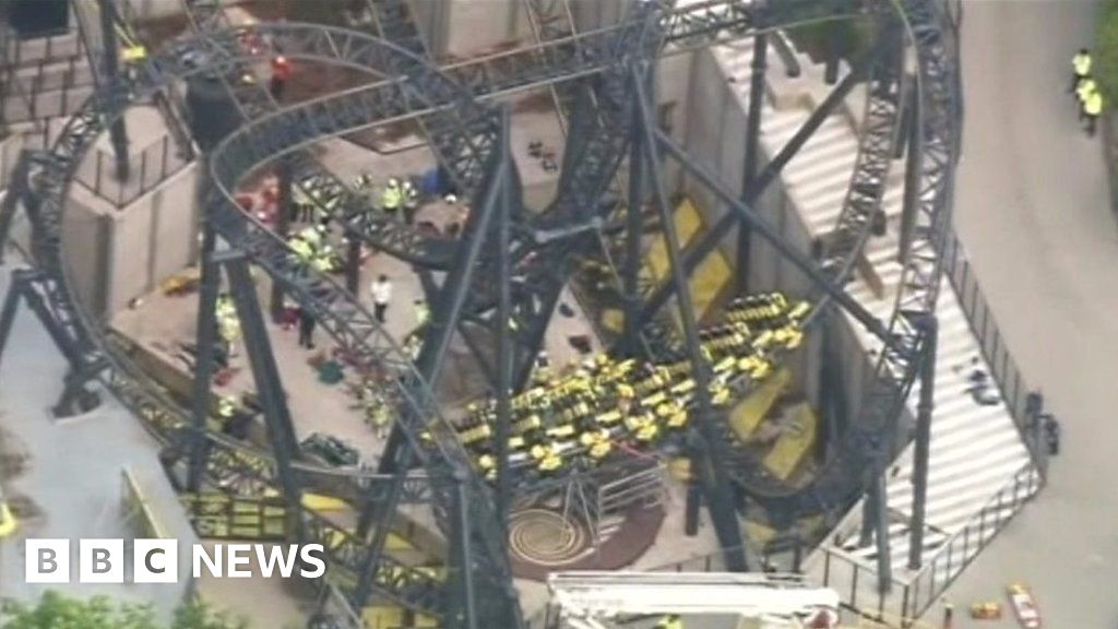 Alton Towers Smiler crash CCTV released BBC News