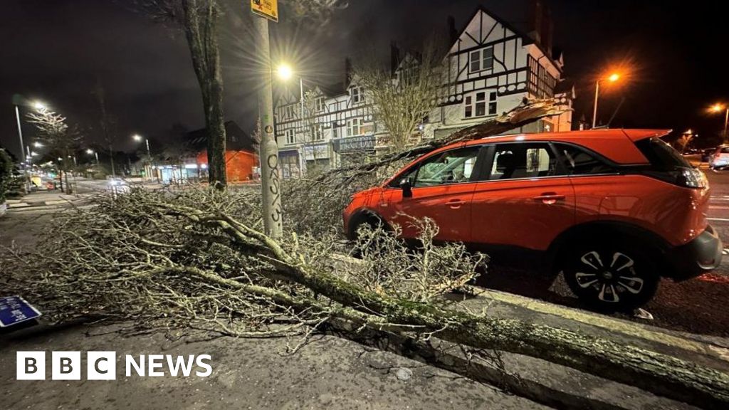 Storm Isha batters UK with strong winds and rain - BBC News