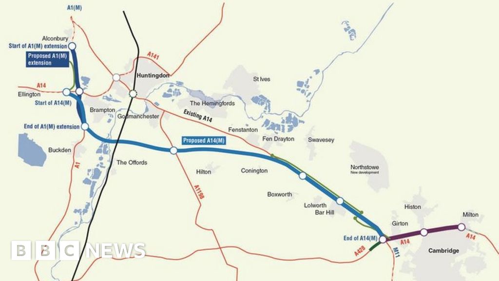 Cambridgeshire's A14 could receive motorway designation - BBC News