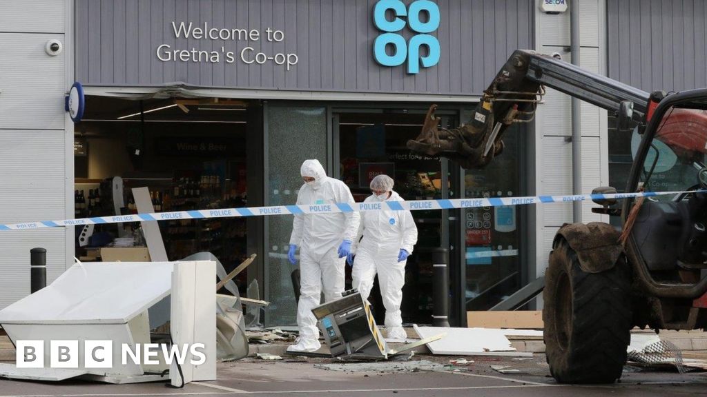 Man admits role in Gretna forklift ATM ramraid BBC News