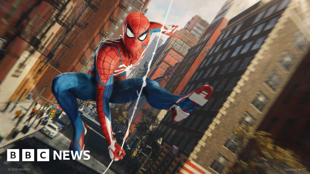 Sites ban gamer who removed Spider-Man Pride flags - BBC News