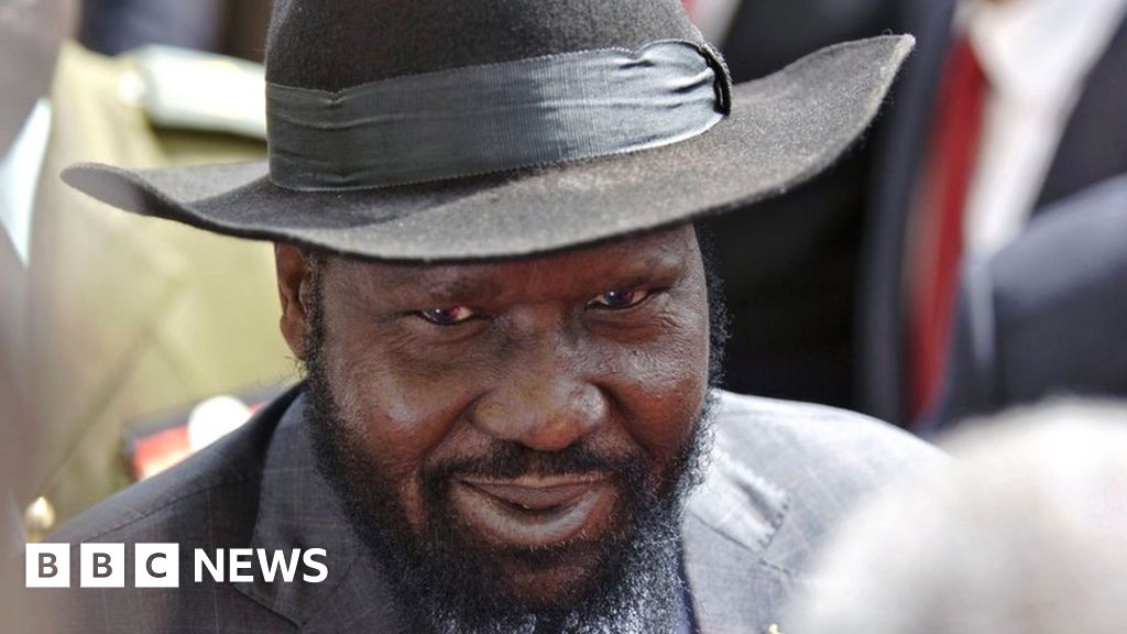 Salva Kiir South Sudan's president in a cowboy hat BBC News