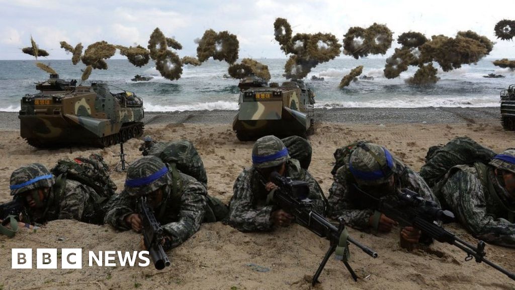 What Are The Us South Korea War Games Bbc News 