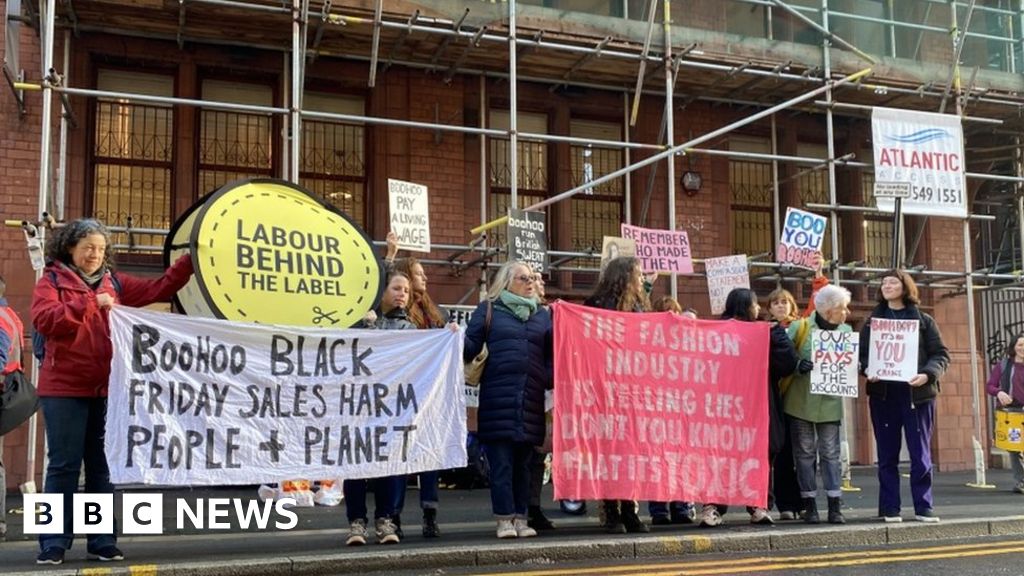 Boohoo: Protests over conditions at Burnley clothes warehouse