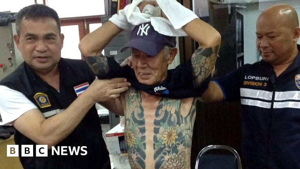 Yakuza boss arrested in Thailand after tattoos go viral - BBC News