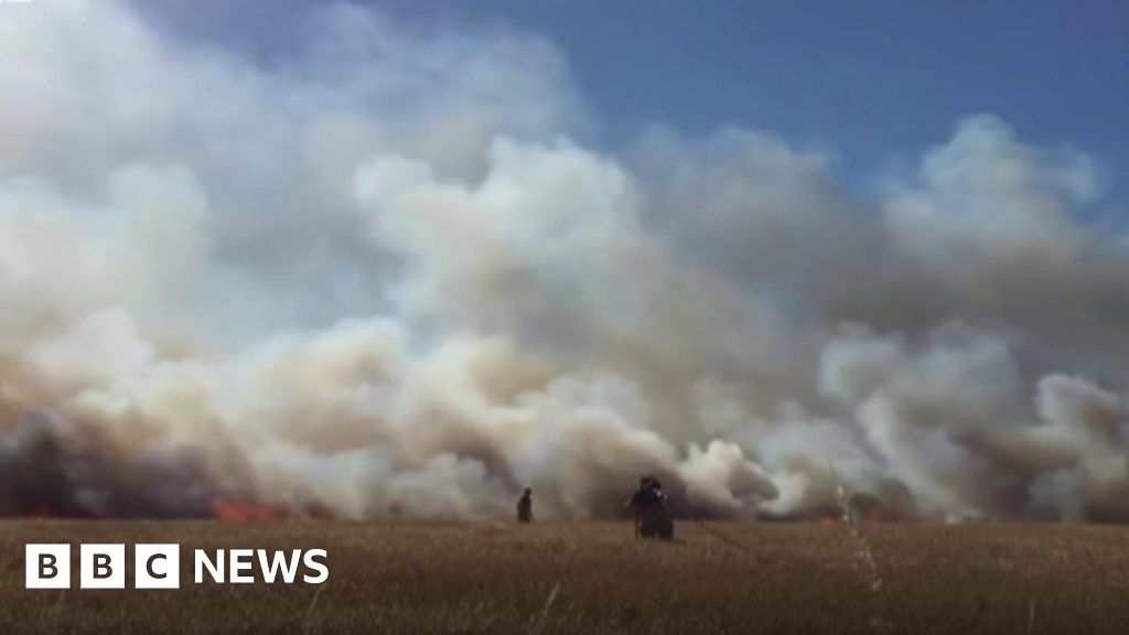 Field fires Most dangerous harvest conditions in 60 years BBC News