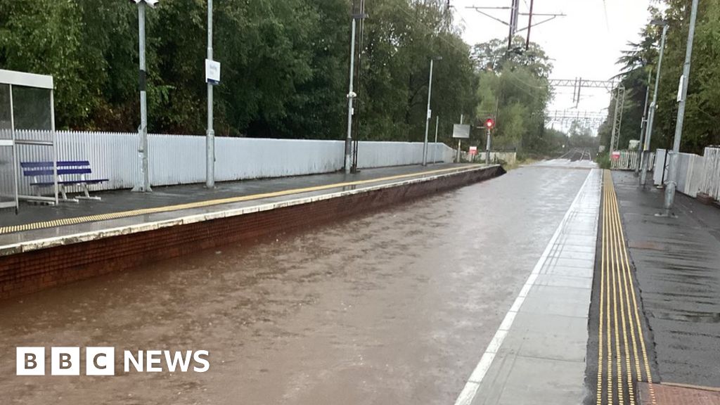 Trains in Scotland suspended following rain warning