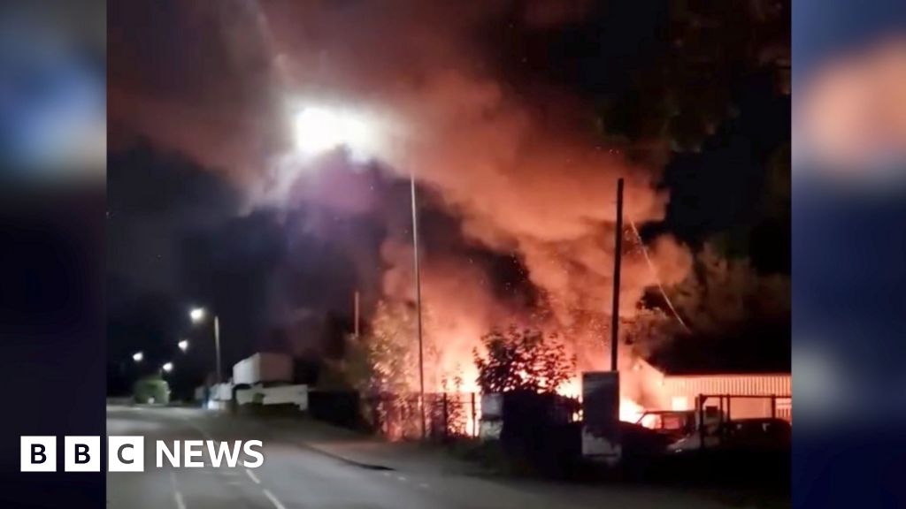 Telford: Six cars engulfed in deliberate blaze, fire service says