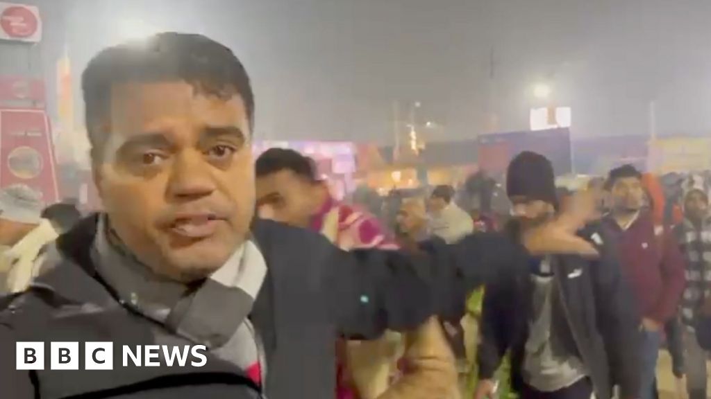 'Ambulances zipping past': BBC reporter at site of crowd surge in India