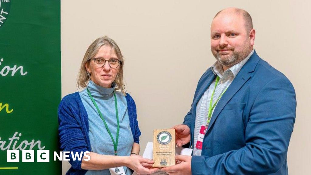 Northampton hospital collects award for sustainability efforts