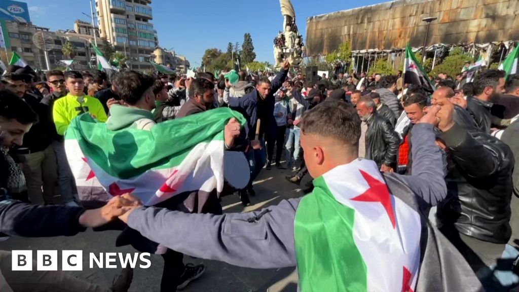 Watch: Dancing crowds in Aleppo celebrate end of Assad regime