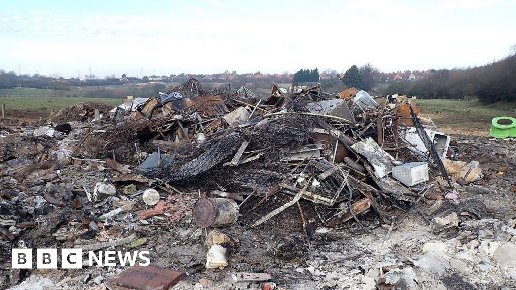 Man fined after burning 'carpet of waste' at illegal site in County