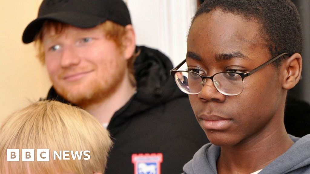 Ed Sheeran surprises singers at new choir school