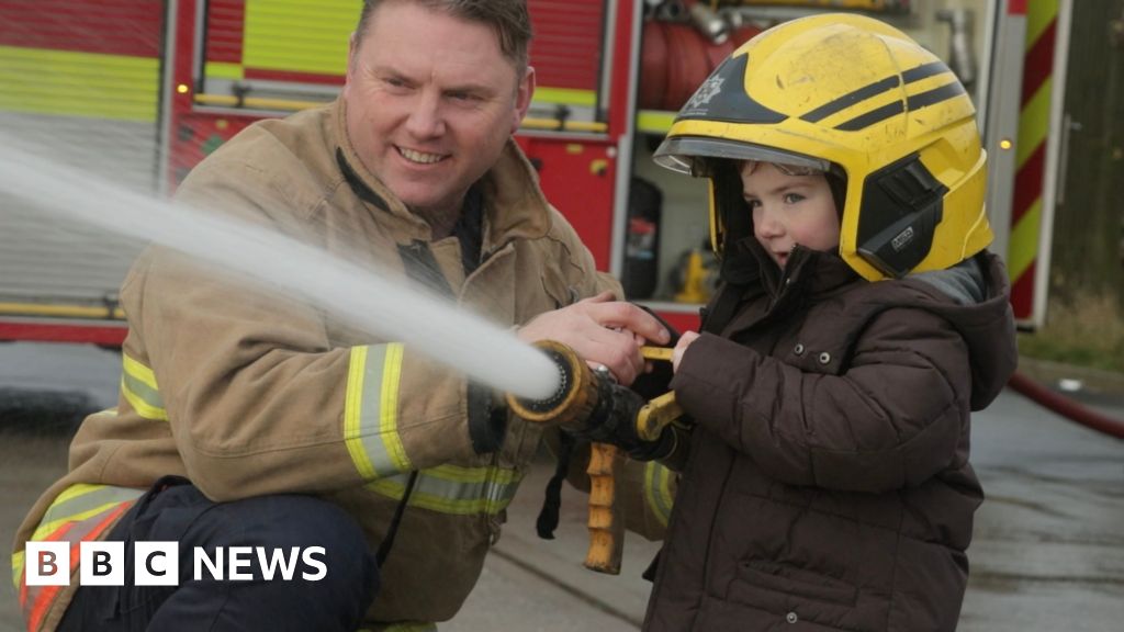 Boy with cancer gets dream firefighter day
