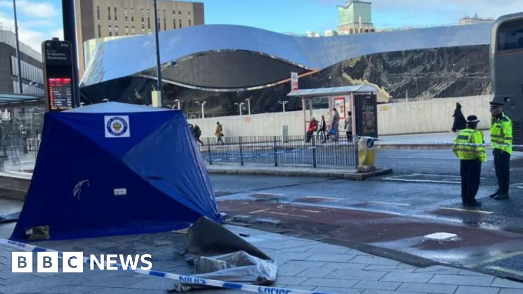 Woman stabbed in neck in unprovoked attack at Birmingham bus stop dies