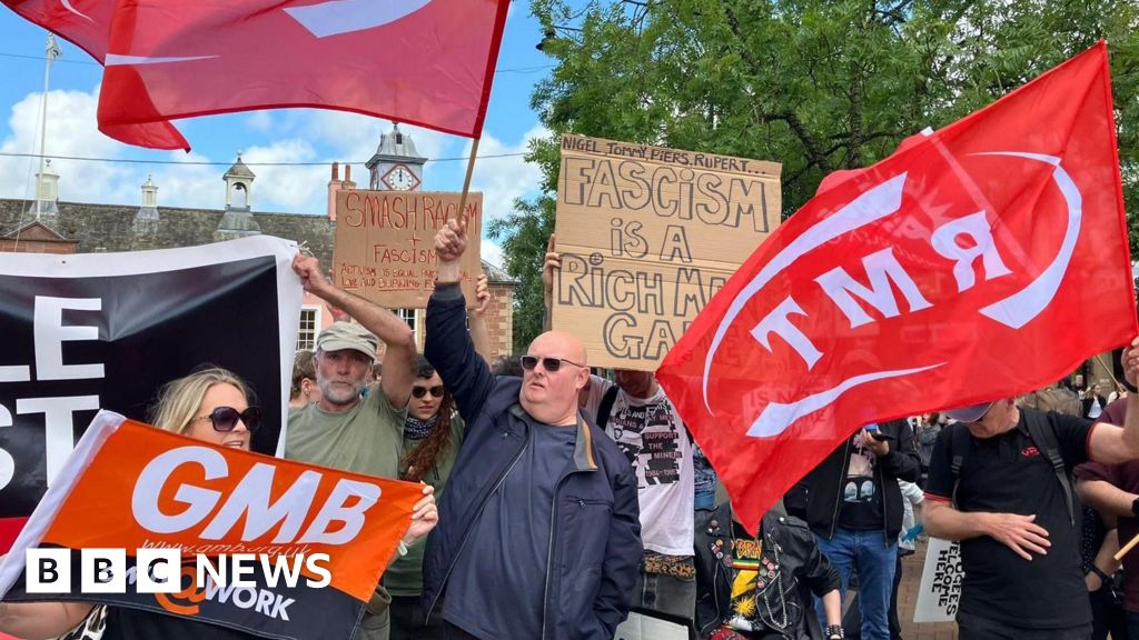 Carlisle anti-racism protesters gather