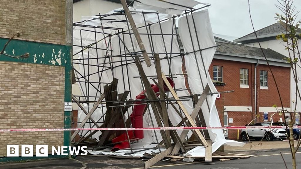 Sussex: Wind batters buildings and closes events