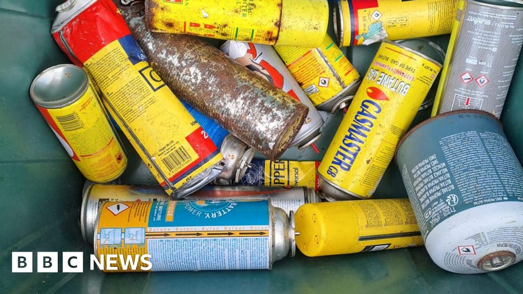 Taunton recycling centres warn of explosive gas canisters