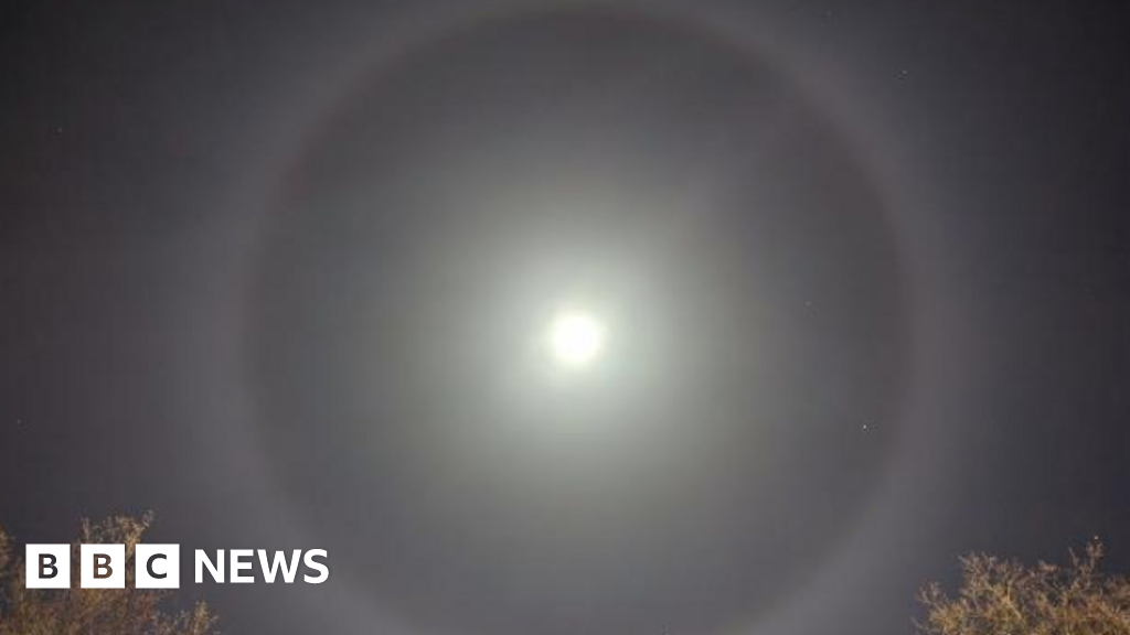 There Was A Mysterious Halo Around Sunday Nights Full Beaver Moon