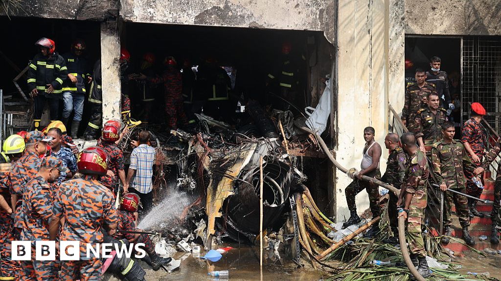 Bangladesh crash: At least 19 dead after air force jet crashes into school