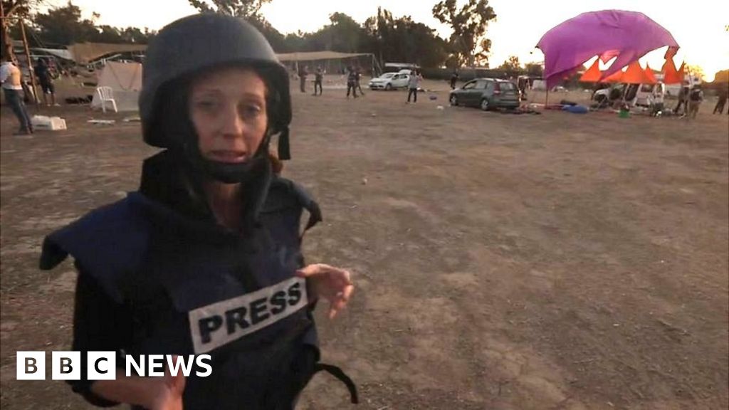 Shots Fired As BBC Visits Scene Of Israel Festival Massacre - BBC News