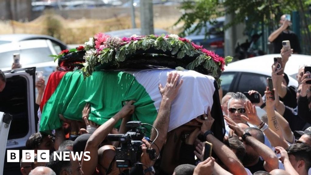 Shireen Abu Aqla: Violence at Al Jazeera reporter’s funeral in Jerusalem