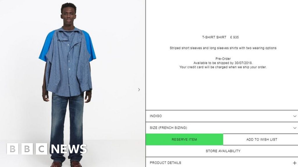 The Balenciaga T shirt shirt that has the internet baffled BBC News