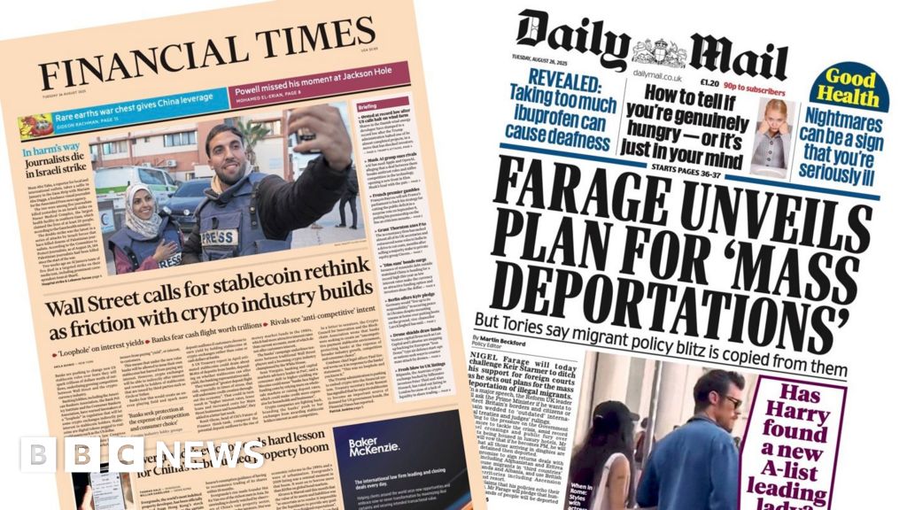 The Papers:  In harms way and Farages mass deportations plan