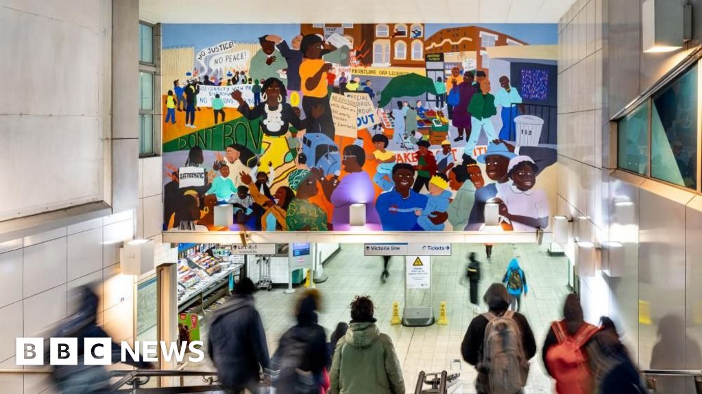 Tube station mural celebrates Brixton's history